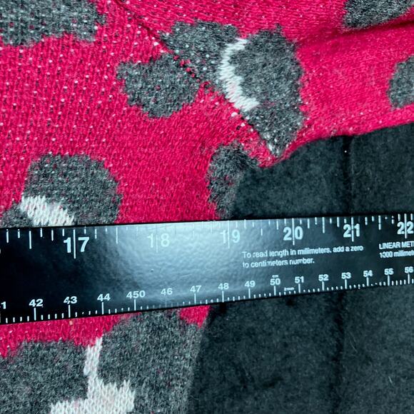 Ann Taylor LOFT Womens Sweater Pink Animal Print Wool Blend Medium - Picture 8 of 12
